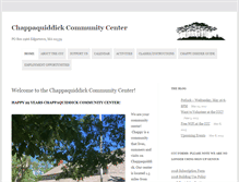 Tablet Screenshot of chappycommunitycenter.org